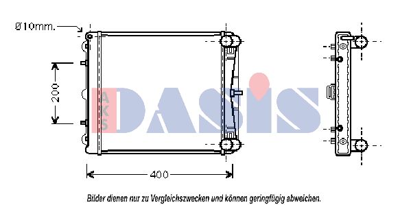 AKS DASIS Radiaator,mootorijahutus 170180N